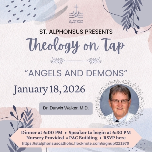 Theology on Tap 1-18-26